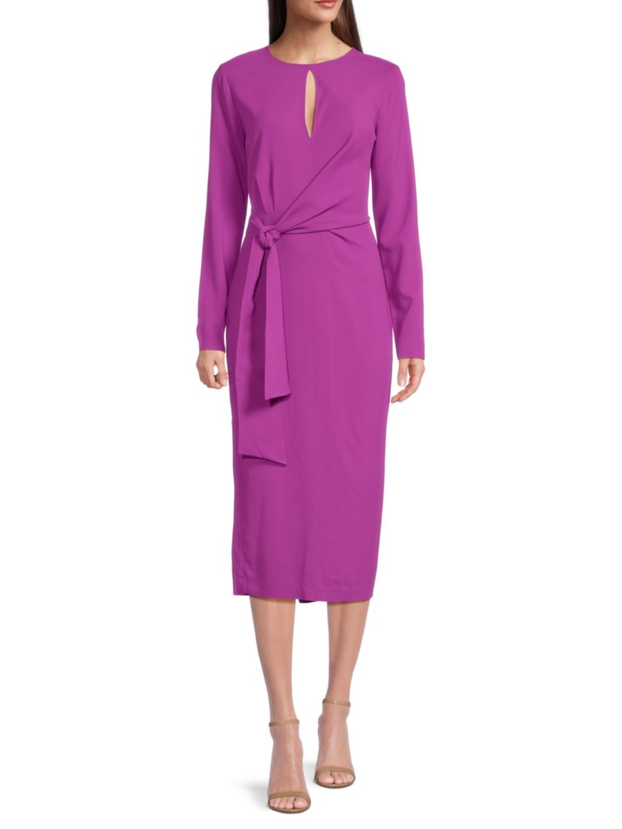 

Платье миди Valentina с поясом Reiss, цвет Magenta
