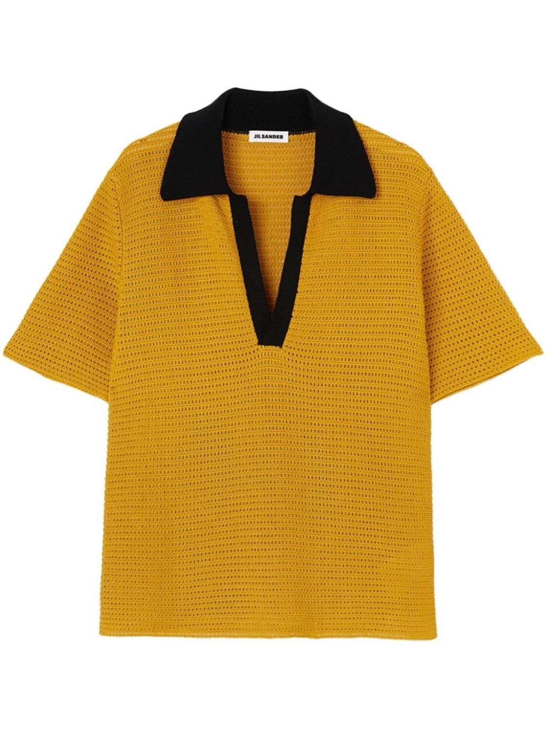 

Jil Sander трикотажная рубашка поло, желтый
