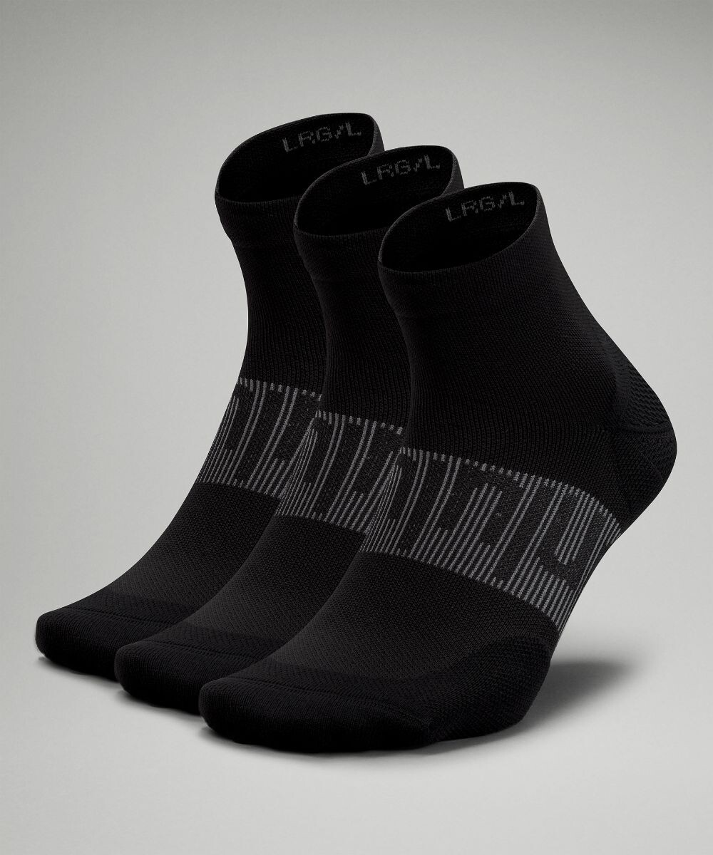 

Мужские носки до щиколотки Power Stride 3 шт Lululemon, черный
