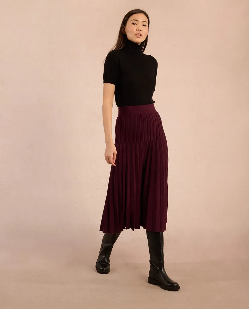 

Длинная плиссированная юбка Molly Bracken, бордовый