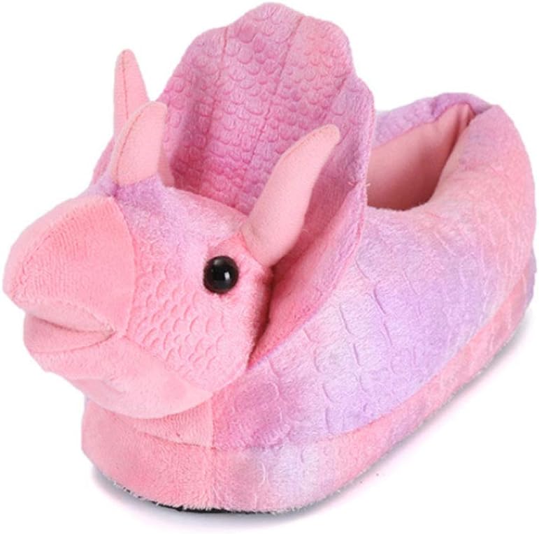 

Мягкие тапочки-динозавры, розовые, унисекс (для взрослых и детей), размеры 9-10,6, противоскользящая подошва, идеально подходят для дома, Рождества и Хэллоуина Zailhwk
