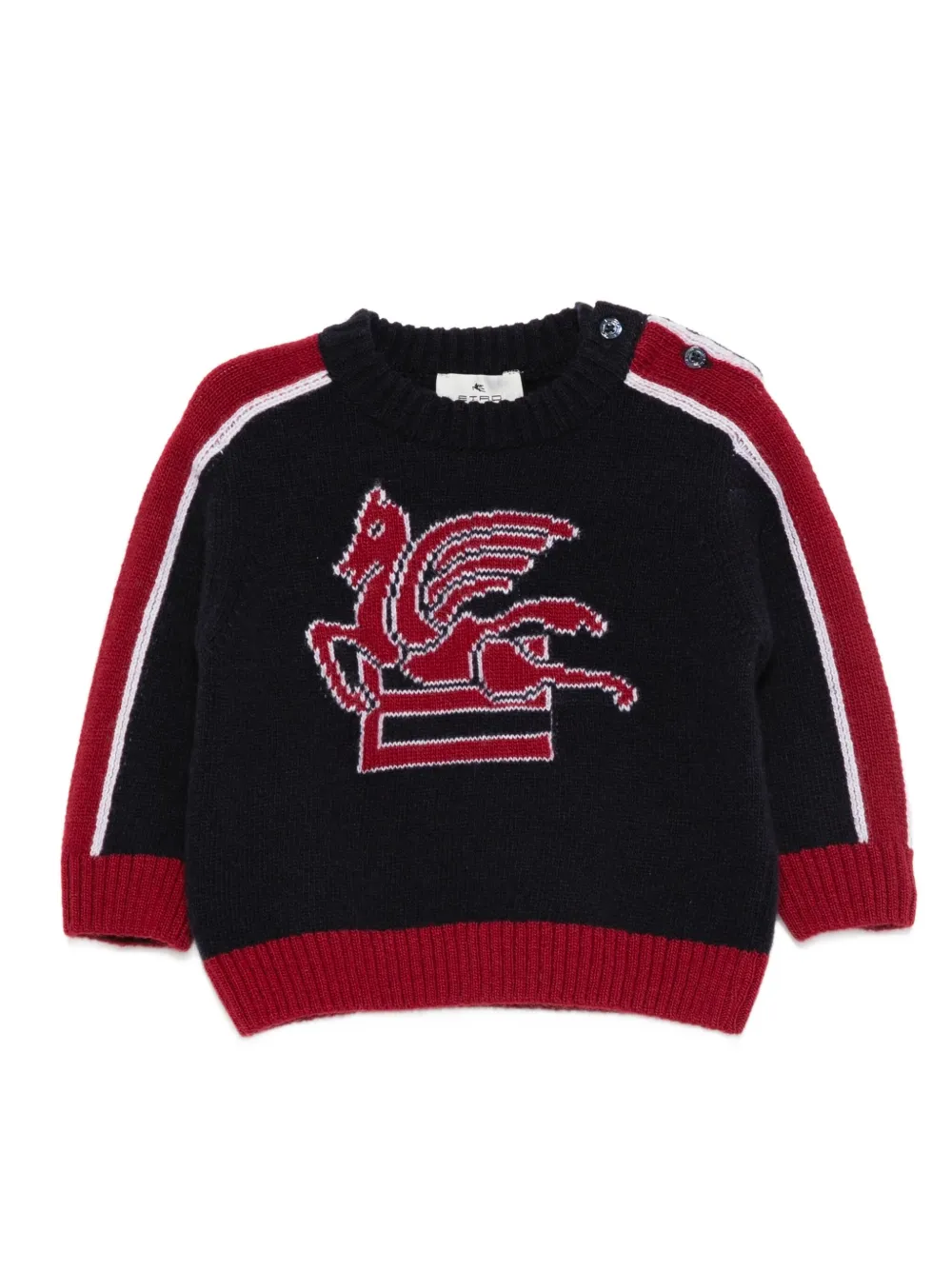 

Свитер с декором Pegasus ETRO KIDS, синий