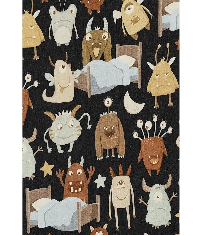 Пижама с принтом длинный рукав Kickee Pants Kids, Chalkboard Snowflakes/Baby Rose/Baby Rose Arctic Animals — фото 3