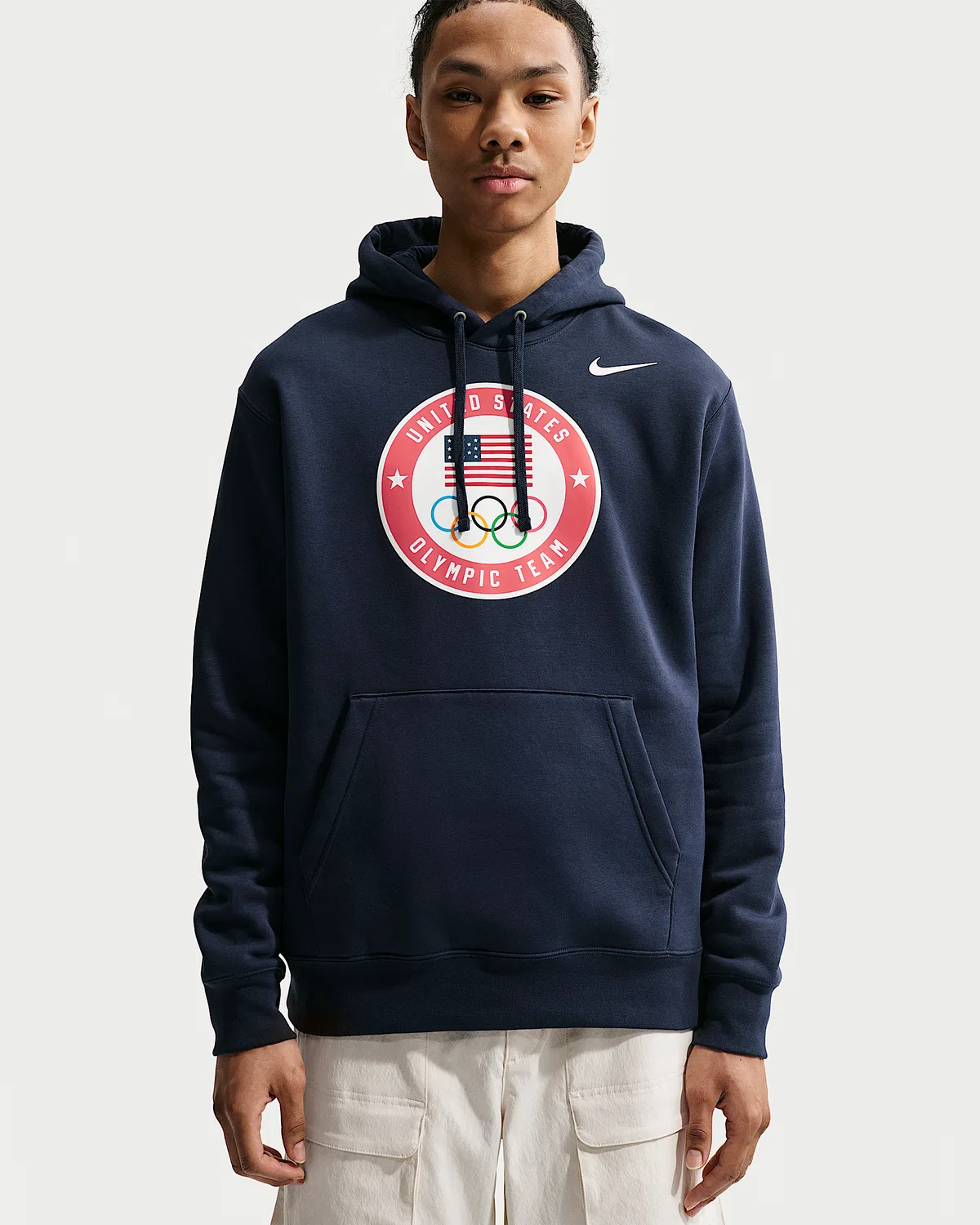 Мужская худи Nike United States Olympic Team Club Fleece, Obsidian
