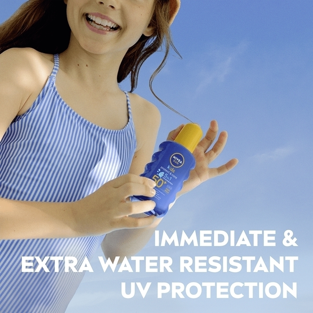 Цветной спрей для загара Sun Kids для детей SPF 50+ Nivea, 200 мл — фото 3