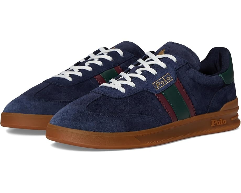 

Кроссовки Polo Ralph Lauren Heritage Aera Suede Sneakers, цвет Navy/Wine/Forest, Зеленый, Кроссовки Polo Ralph Lauren Heritage Aera Suede Sneakers, цвет Navy/Wine/Forest