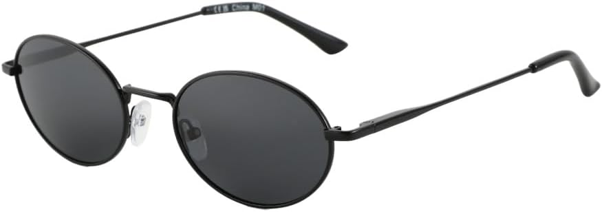 

Ретро овальные поляризованные солнцезащитные очки для женщин и мужчин, круглые солнцезащитные очки, небольшой стиль, винтажные солнцезащитные очки VFDHN, 001 Gray Lens