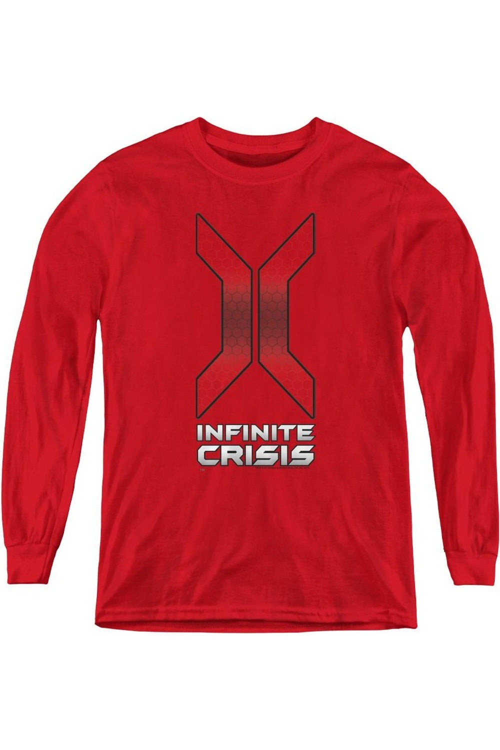 

Футболка с длинным рукавом Infinite Crisis для молодежи Gildan, красный