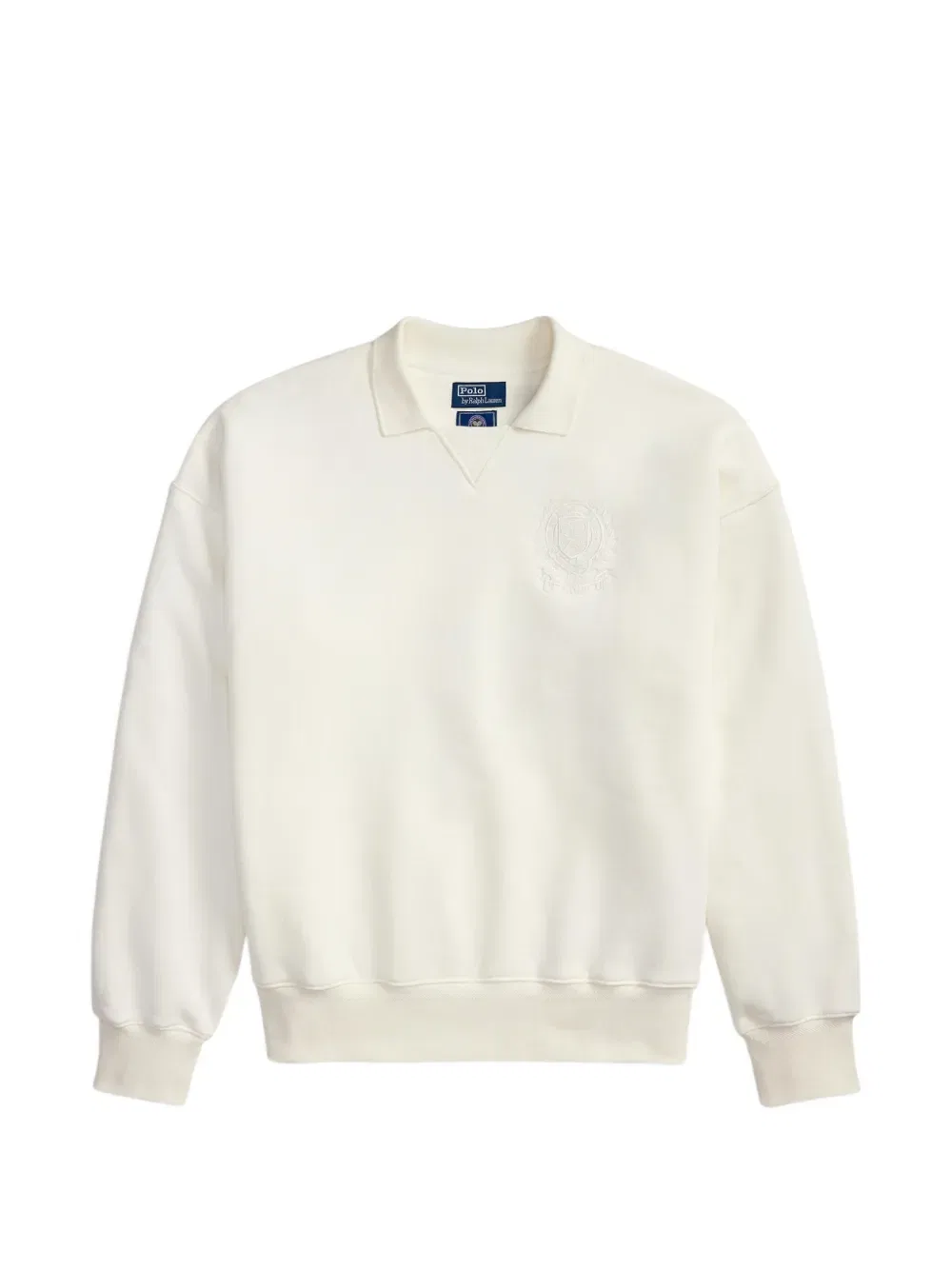 Толстовка с воротником и эмблемой теннисиста Polo Ralph Lauren, белый