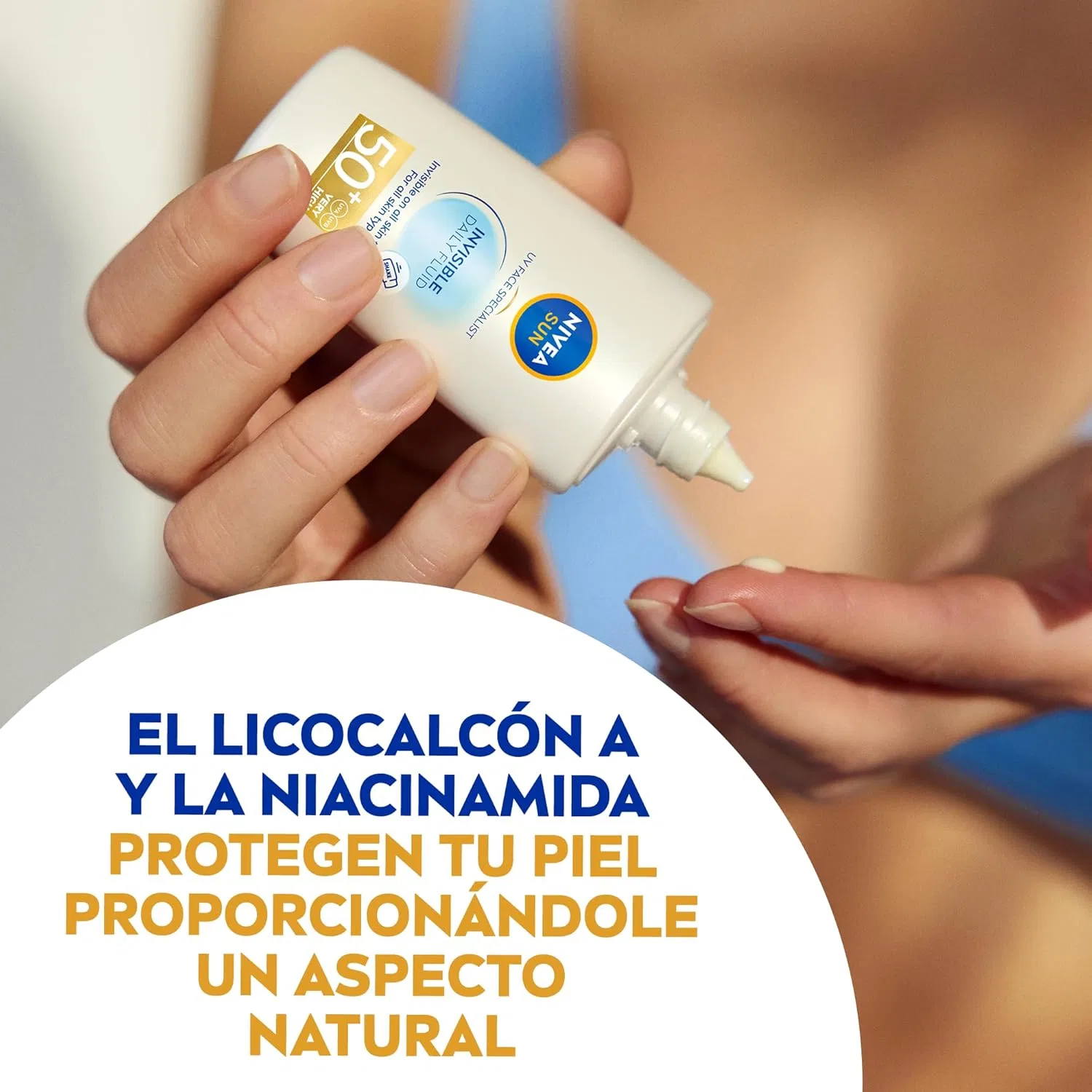 Солнцезащитный крем для лица NIVEA SUN Derma Skin Clear Dry Finish SPF 50+ Nivea Sun — фото 2