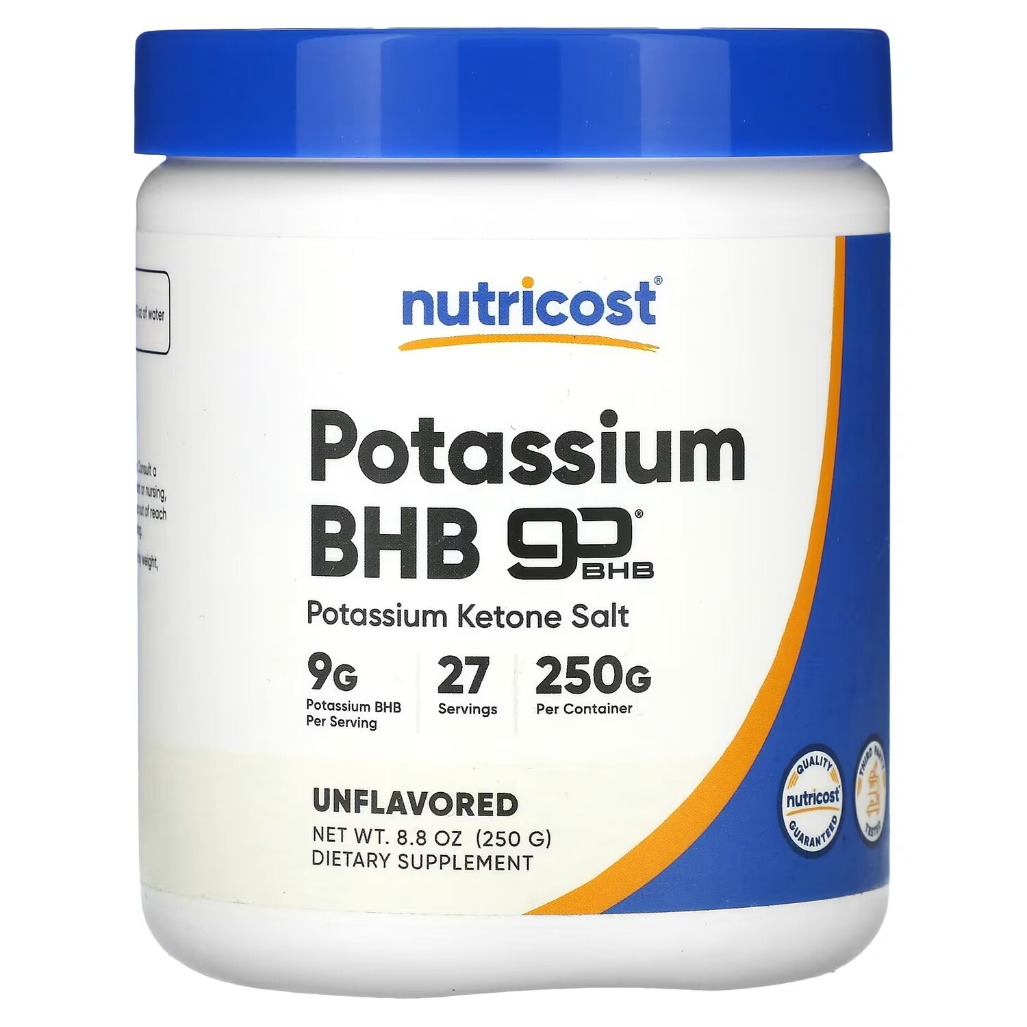 

Добавка Nutricost Potassium BHB без вкуса, 250 г