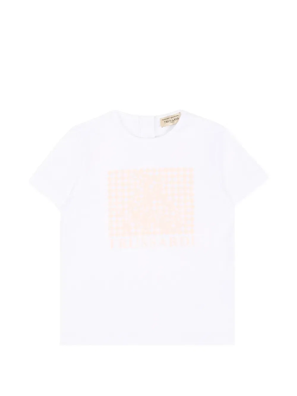Футболка с графичным принтом Trussardi Junior, белый