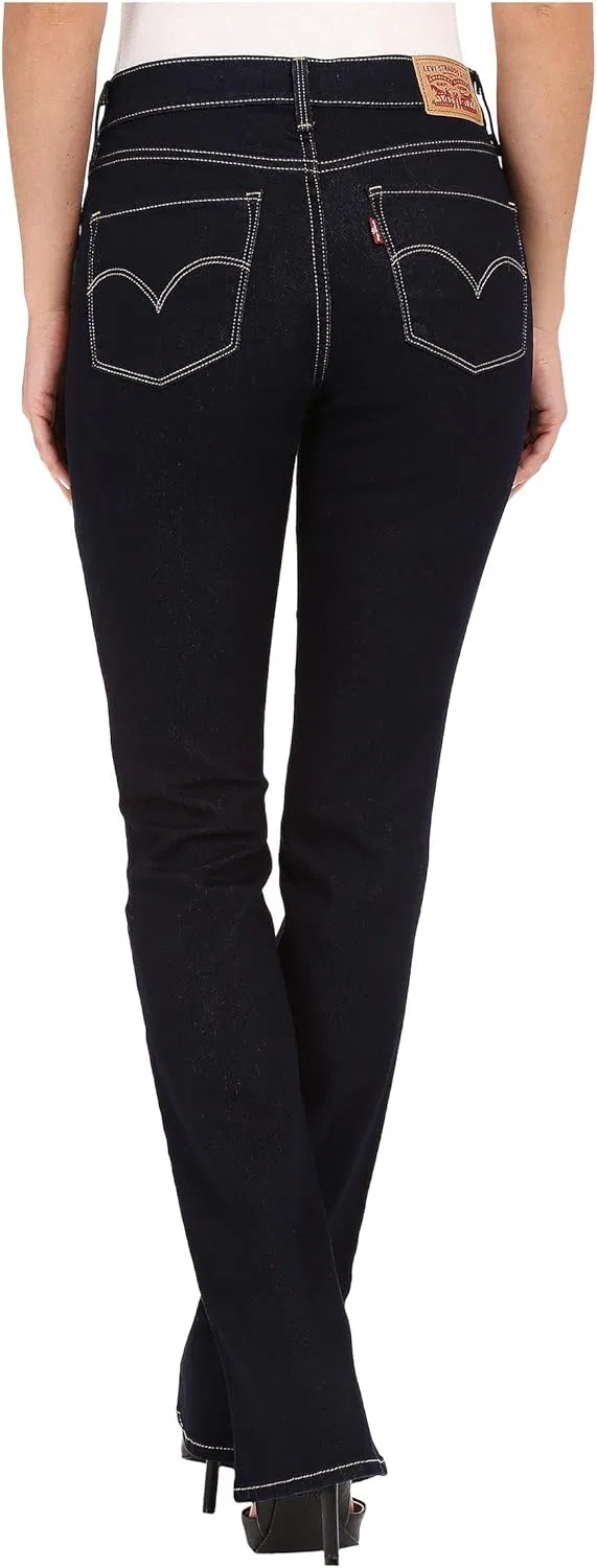 Levi's Women's Plus-Size 315 зауженные джинсы буткат, Darkest Sky — фото 3