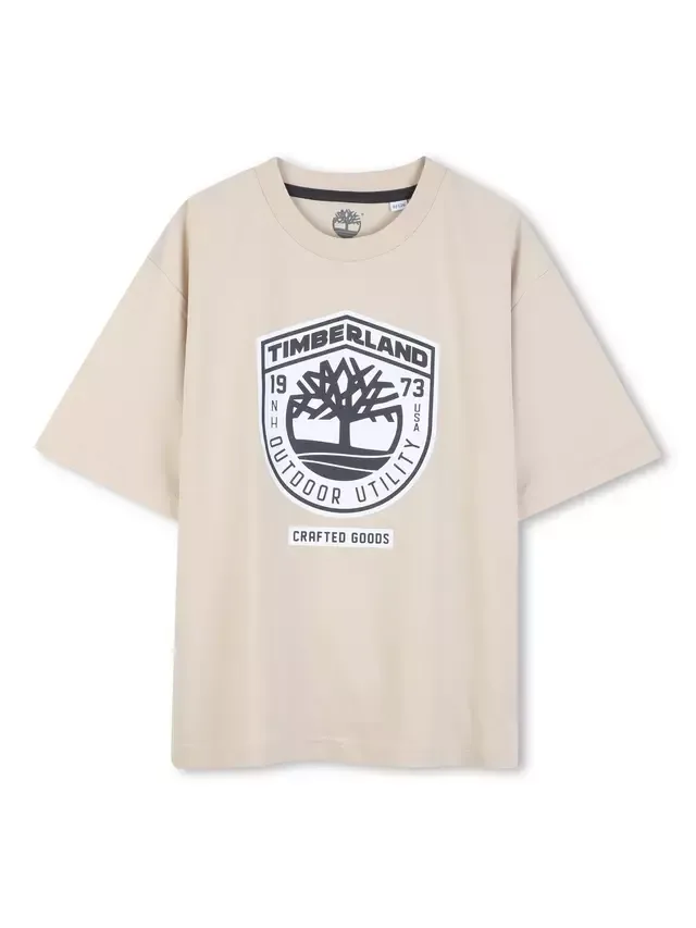 Детская футболка с графическим логотипом Timberland, Pale Stone
