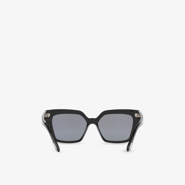 Солнцезащитные очки Tom Ford Winona в форме кошачьего глаза из ацетата, черный — фото 4