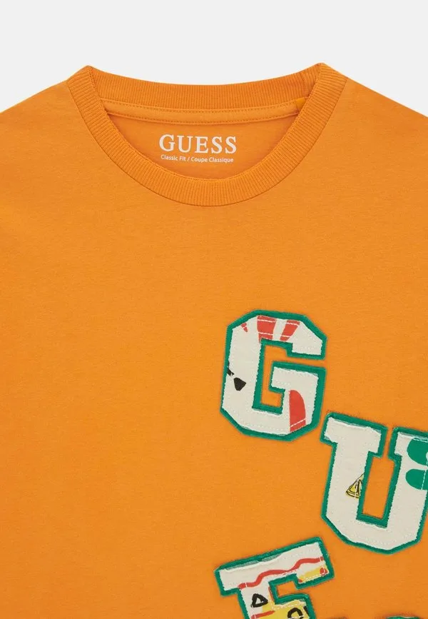 Футболка с логотипом mit Guess, Orange — фото 3