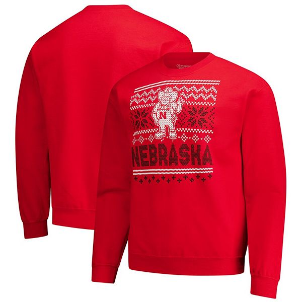 

Мужской красный свитшот Nebraska Huskers Holiday Fleece Image One