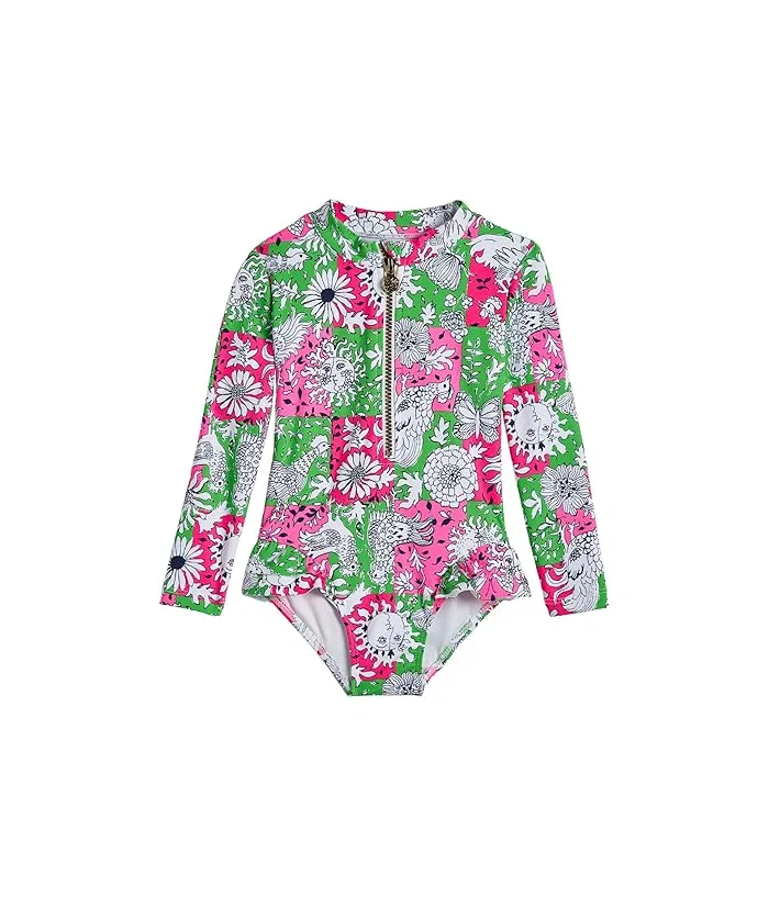 Купальник слитный с защитой UPF 50+ Denning Lilly Pulitzer Kids, Multi Glowing Gardens Accessories Small