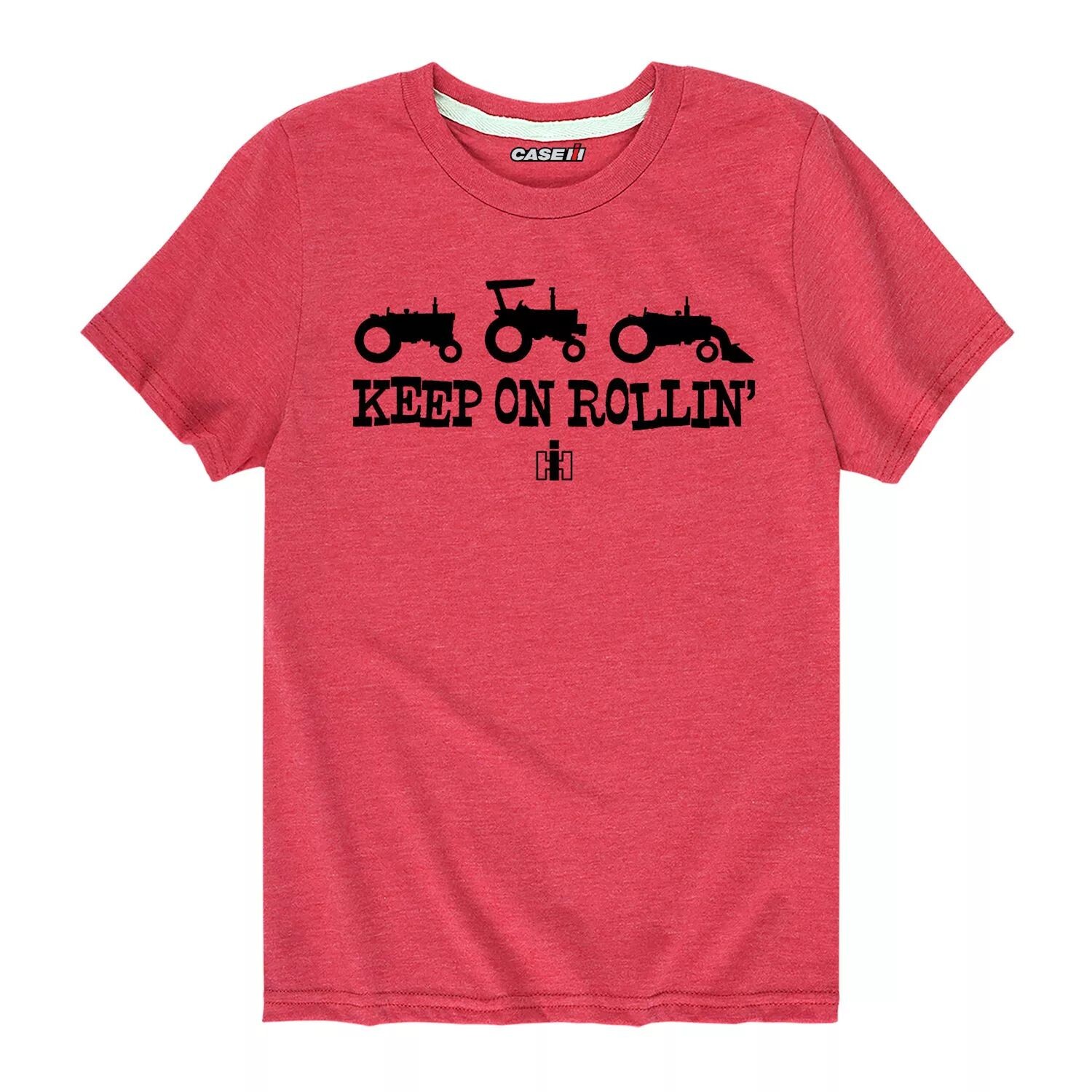 

Футболка Case IH Keep On Rollin' для мальчиков 8–20 лет с рисунком Licensed Character, красный