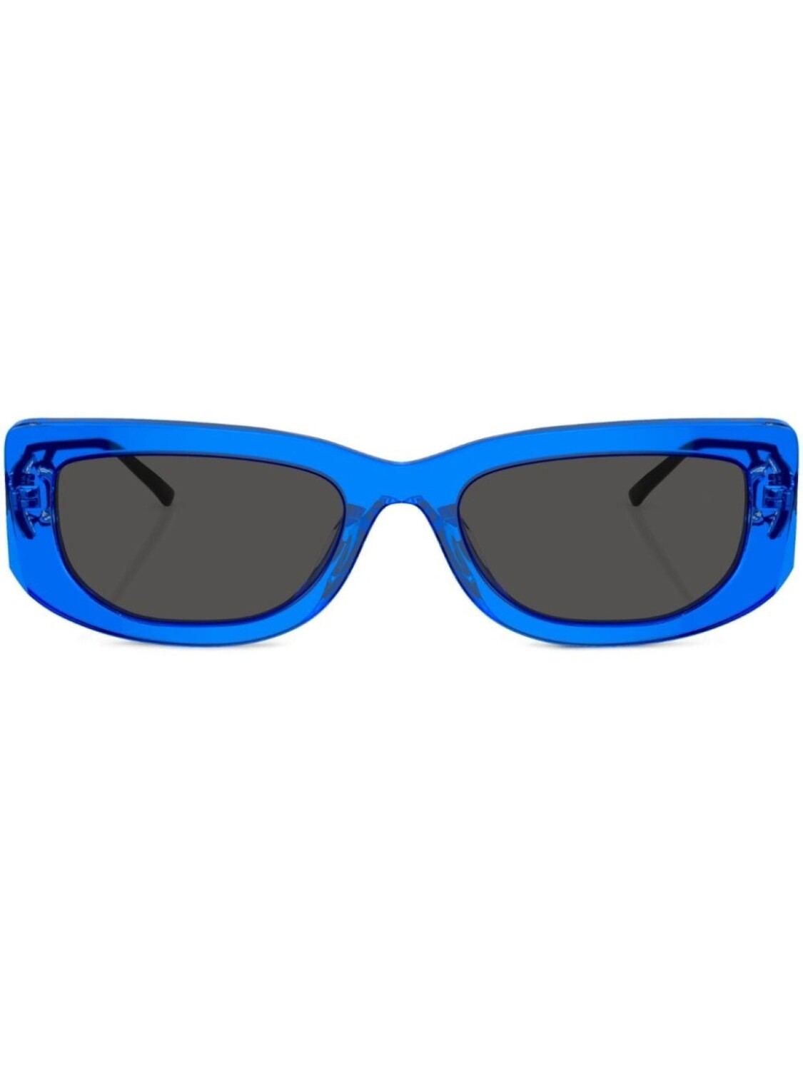

Prada Eyewear солнцезащитные очки в прямоугольной оправе с логотипом, синий