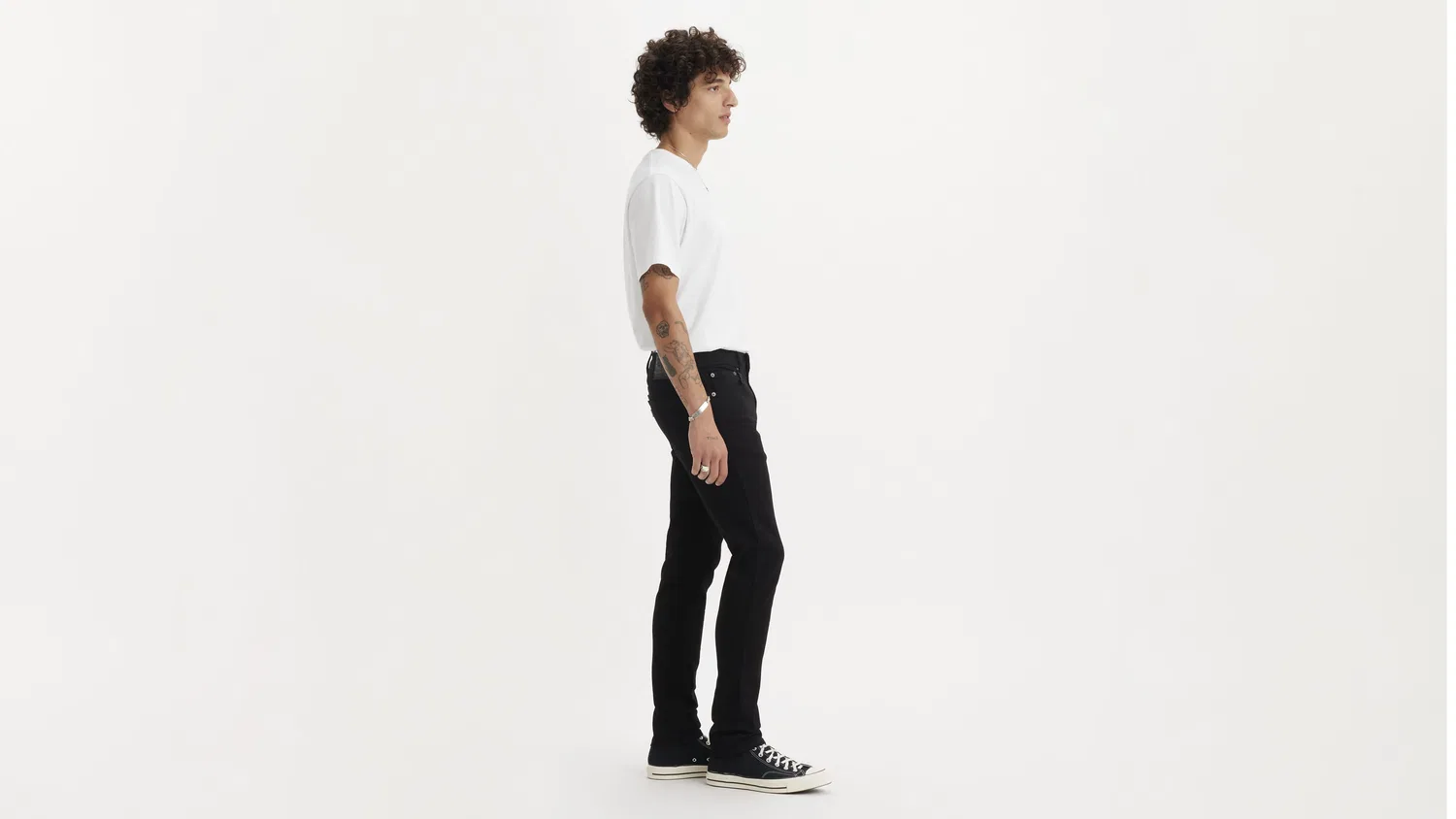 Мужские узкие джинсы 510 Levi's, Black — фото 3