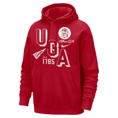 

Худи Nike Georgia Club, цвет University Red/Summit White