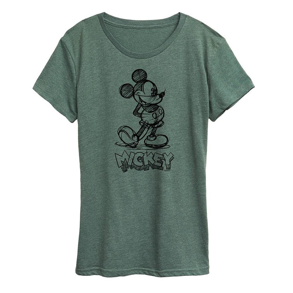 

Женская футболка с рисунком Микки Мауса Disney's Licensed Character, цвет Juniper