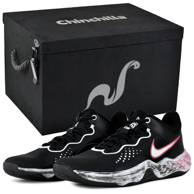 

Nike Кроссовки баскетбольные Fly By Mid 3 Knight Wing Box с защитой от истирания, мужские, черно-белые, в подарочной коробке, цвет Black White-Gift Box 4
