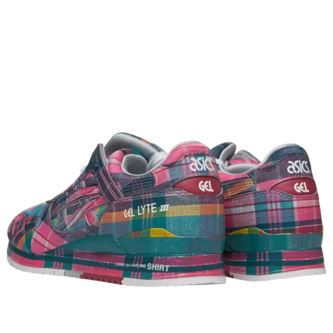 РУБАШКА Asics x COMME des GARCONS Gel-Lyte III '07 Remastered 'Pink Plaid' — фото 3