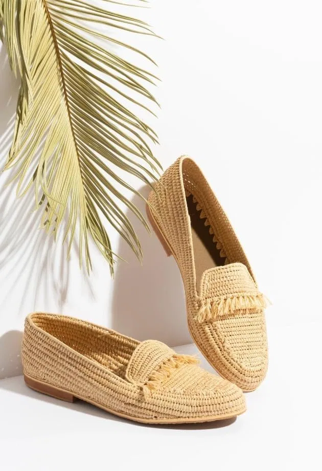 Мужские мюли повседневные, без бренда, Beige Raffia — фото 4
