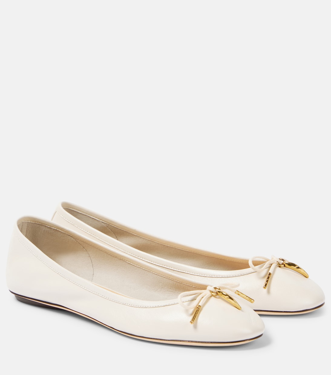 Кожаные балетки Iris Chloé, Eggshell