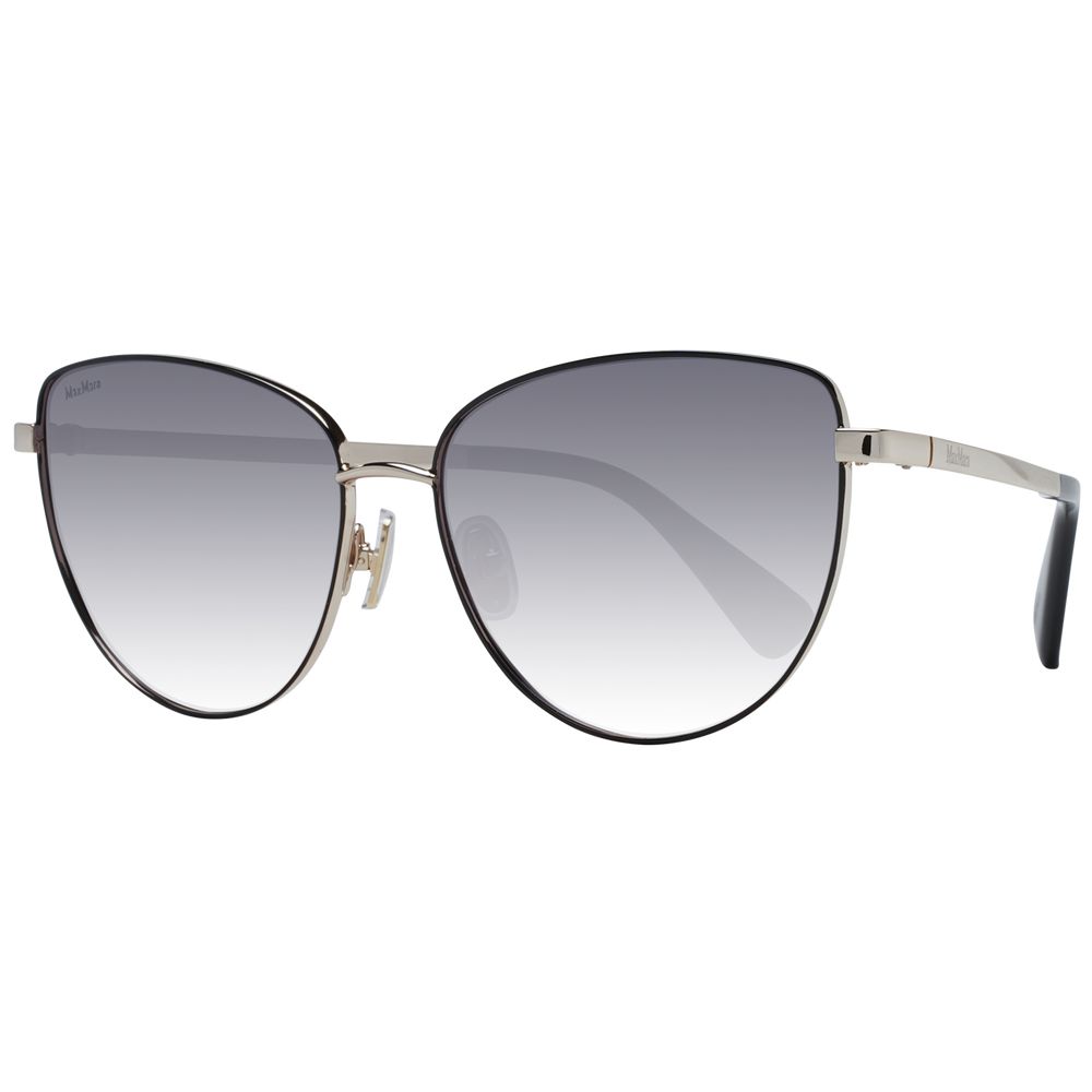 

Золотые женские солнцезащитные очки Max Mara