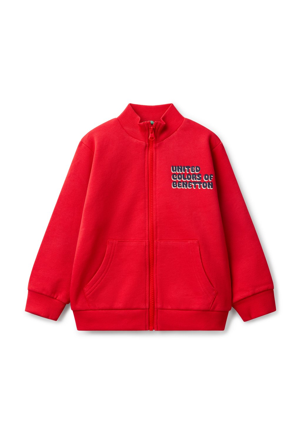 

Толстовка на молнии United Colors of Benetton, красный