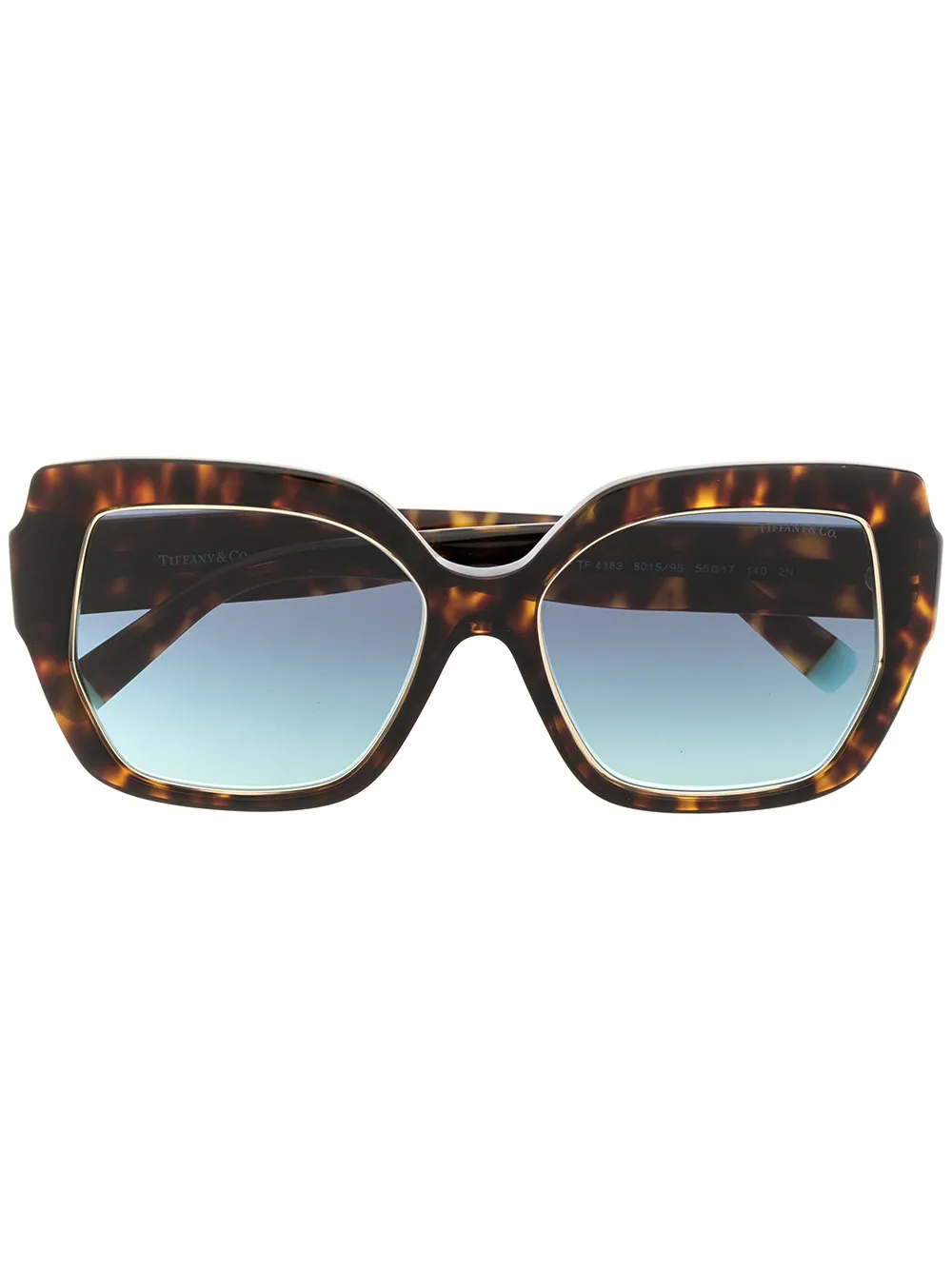 

Солнцезащитные очки в квадратной оправе Tiffany & Co Eyewear, коричневый