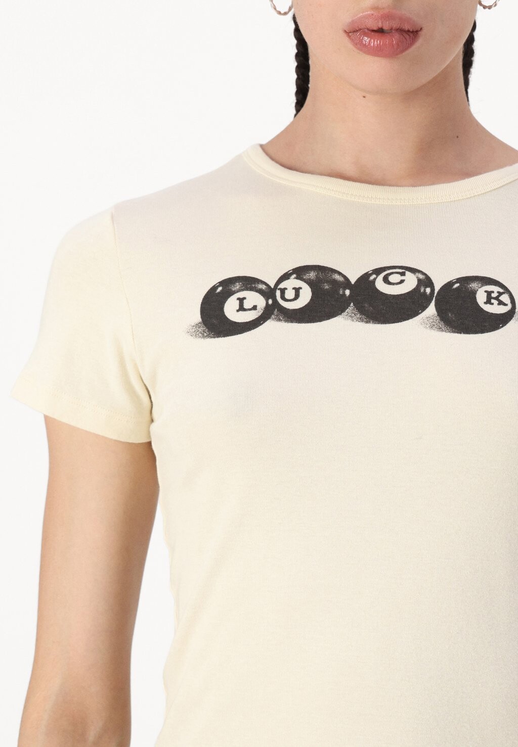 

Футболка с принтом LUCKY BALL BABY BDG Urban Outfitters, кремовый