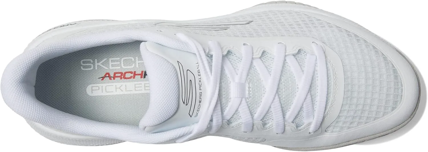 Кроссовки Skechers Viper Court для мужчин - спортивная обувь для игры в пинг-понг и pickleball с поддержкой свода стопы, для использования внутри и на улице, белый — фото 3