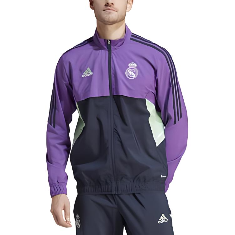 Adidas Куртка Реал Мадрид мужская фиолетовая, Purple — фото 4