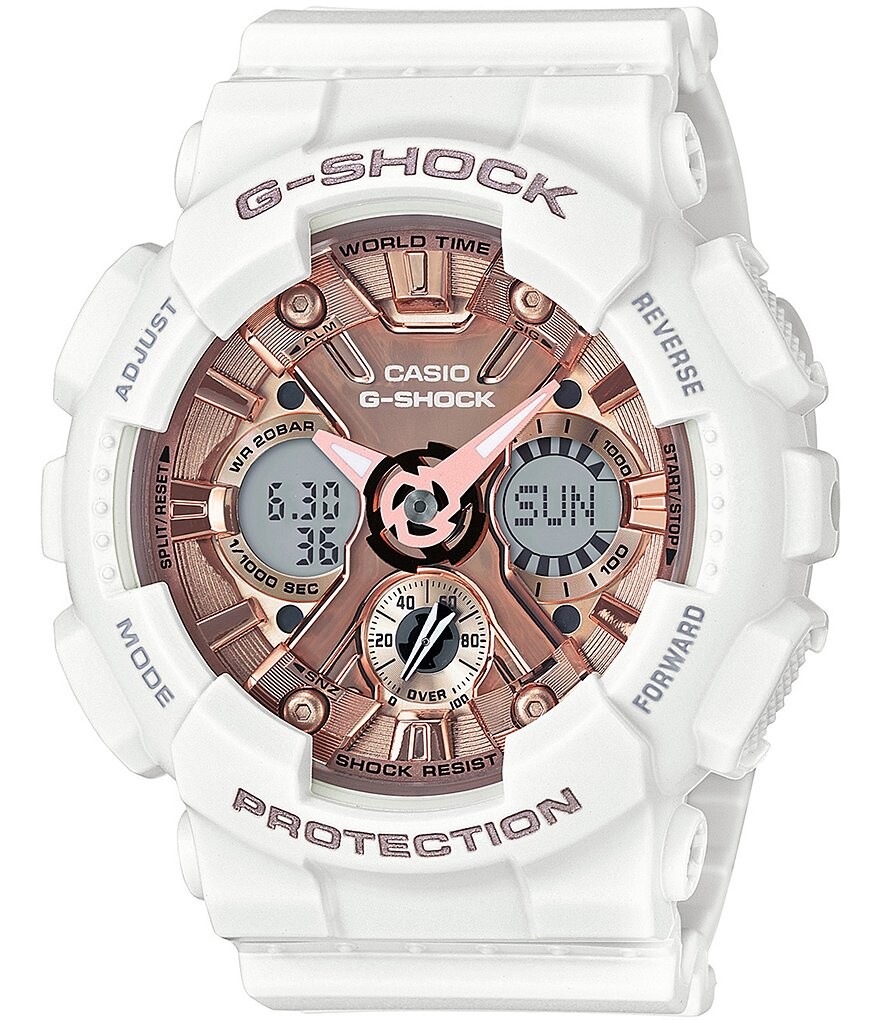 

Часы Ana-Digi G-Shock с белым полимерным ремешком, белый
