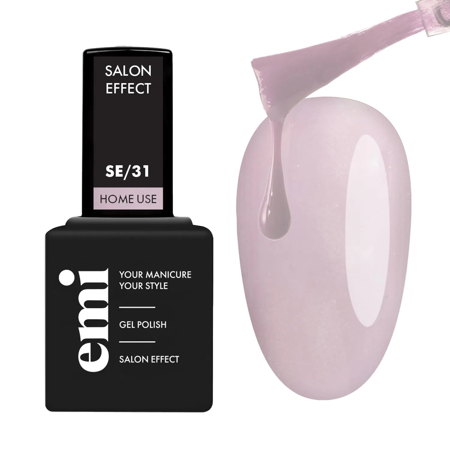 Гель-лак EMI Salon Effect Glittering Dove без HEMA, 9 мл Emi