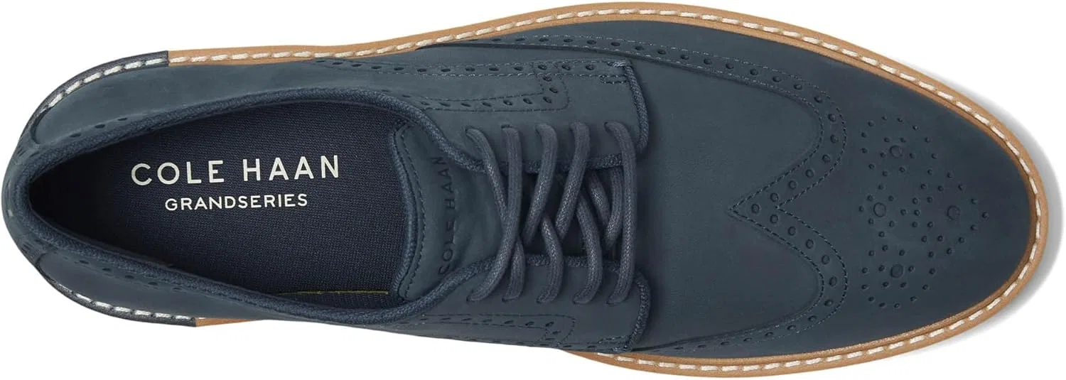 Мужские туфли Cole Haan - популярные оксфорды с перфорацией, Big Dipper Nubuck — фото 2