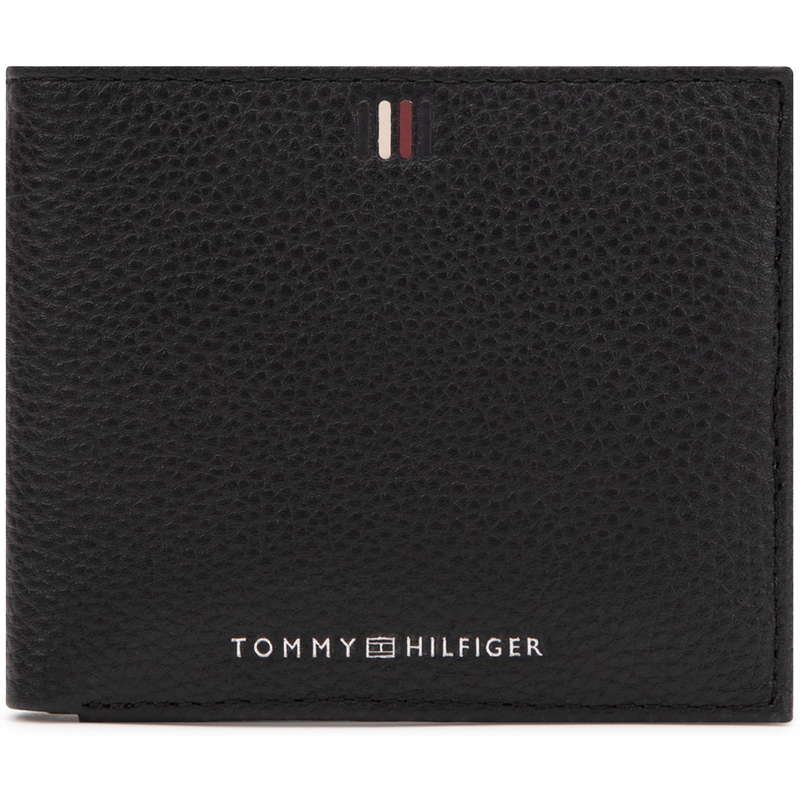 

Tommy Hilfiger Кожаный бумажник мужской черный, Black BDS