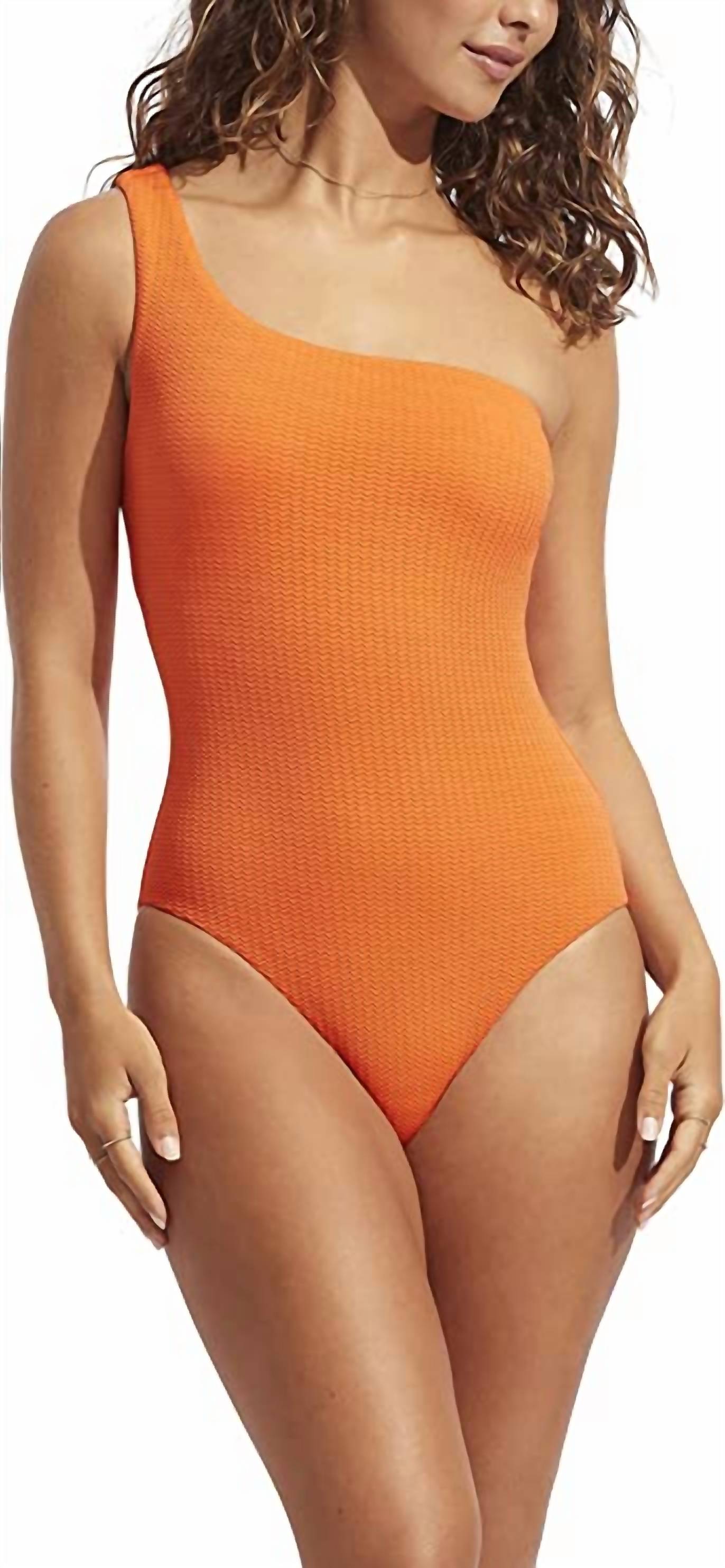

Одно плечо цельный купальник One Piece Seafolly, Mandarin