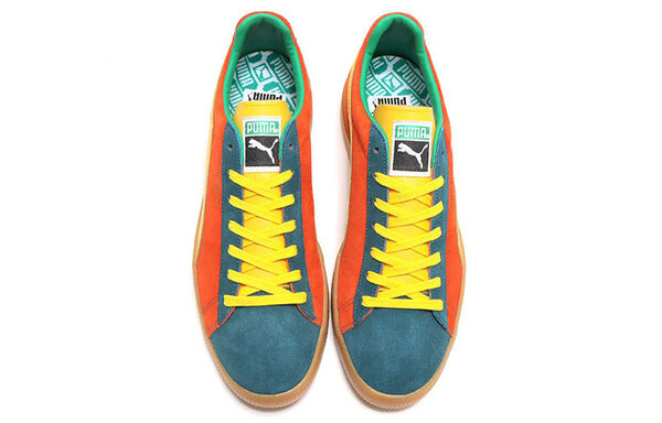 Кроссовки suede vtg mij low tops retro skateboarding shoes orange Puma, оранжевый — фото 4