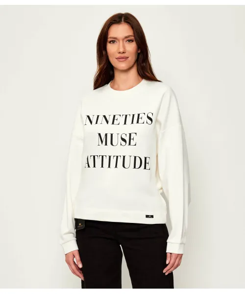 

Толстовка Oversize fit Elisabetta Franchi, бежевый