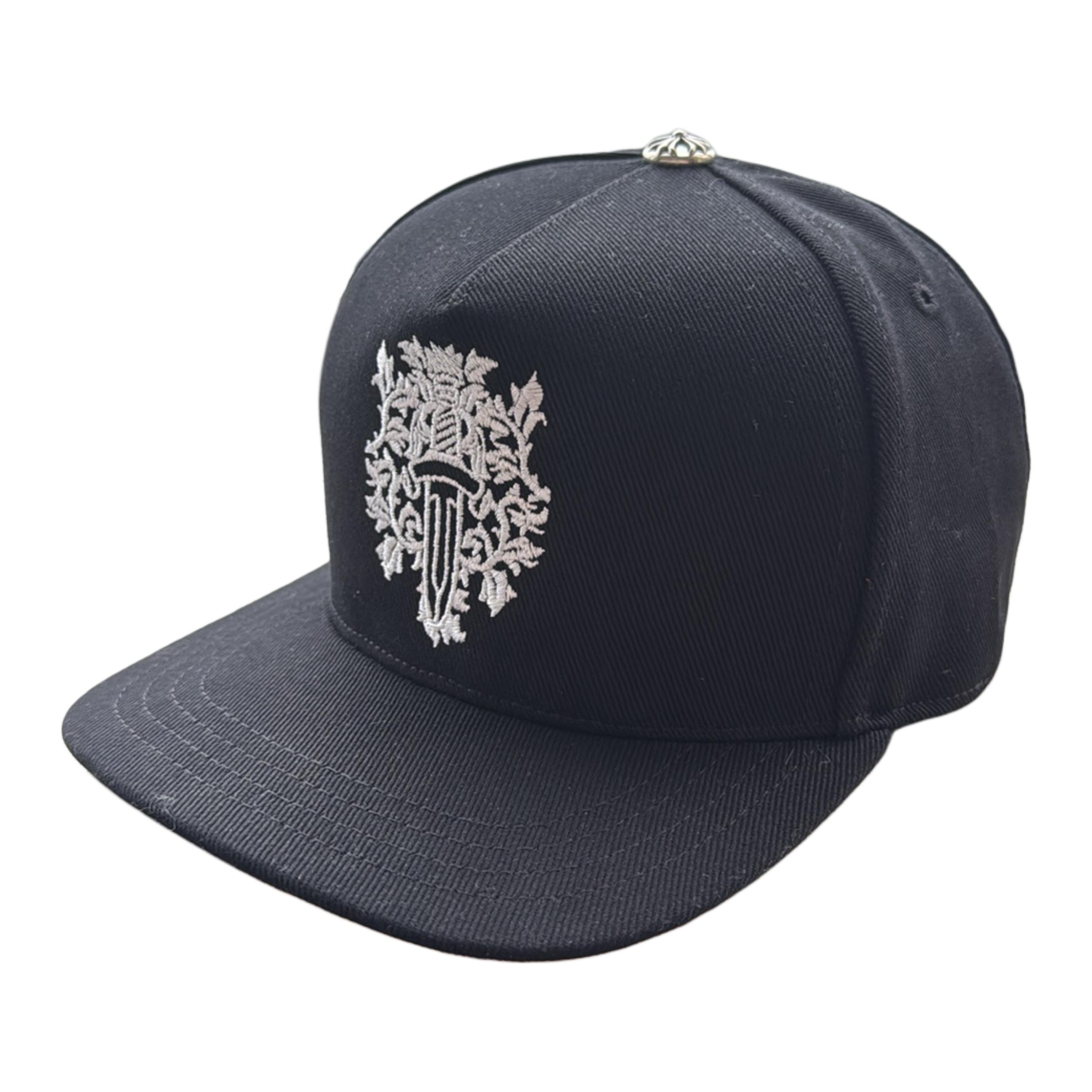 

Chrome Hearts Джинсовая бейсболка из хлопка унисекс черная, Black