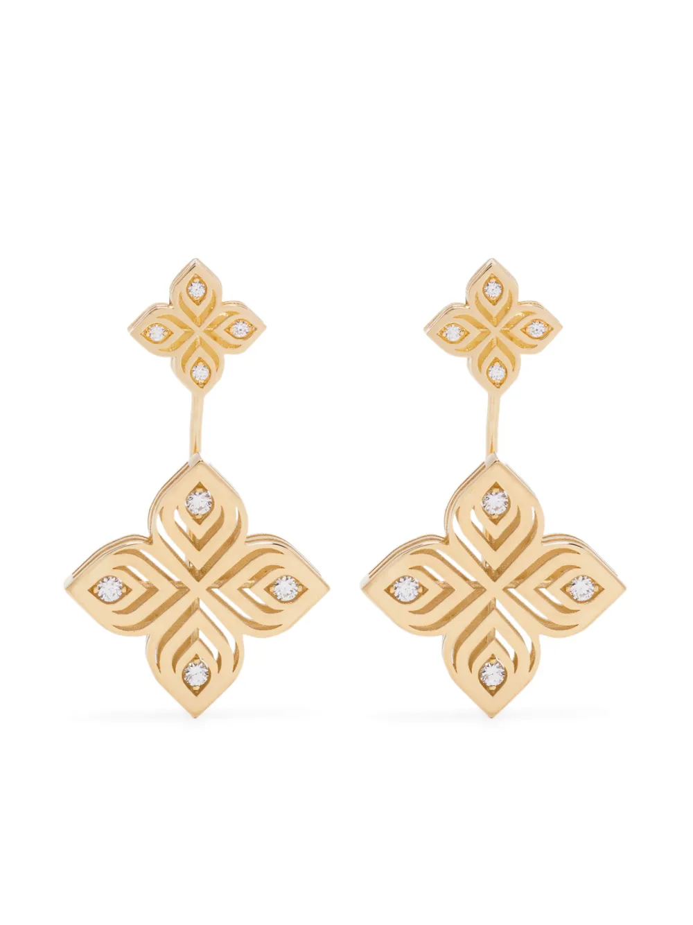 

Серьги Arabesque Flower из желтого золота с бриллиантами Roberto Coin, золотой
