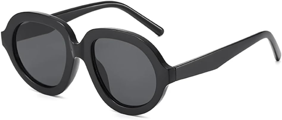 

Ретро-модные солнцезащитные очки большого размера для женщин и мужчин, классические винтажные, с защитой от УФ-излучения UV400, для активного отдыха на природе VFDHN, Black Black