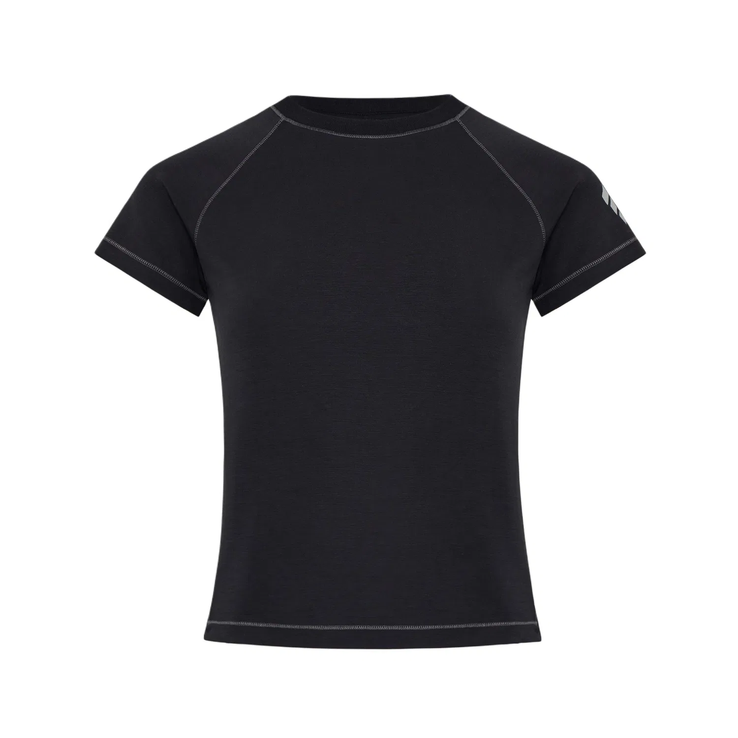 Футболка FOS женская black с круглым вырезом Adidas