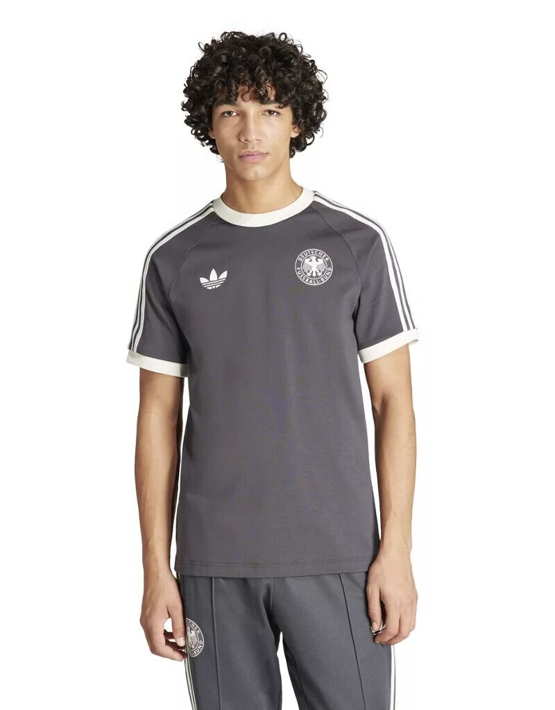 

adidas Originals – Germany adicolor – футболка черного цвета с 3 полосками adidas performance