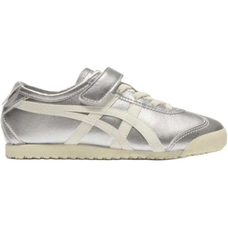 Кроссовки MEXICO 66 низкие повседневные Silver White детские Onitsuka Tiger — фото 3